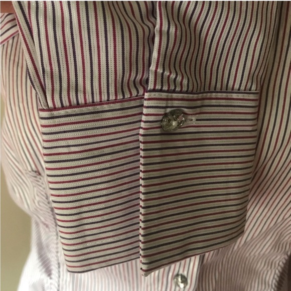 New York & Co Buttoned Down Striped Shirt - Picture 6 of 8